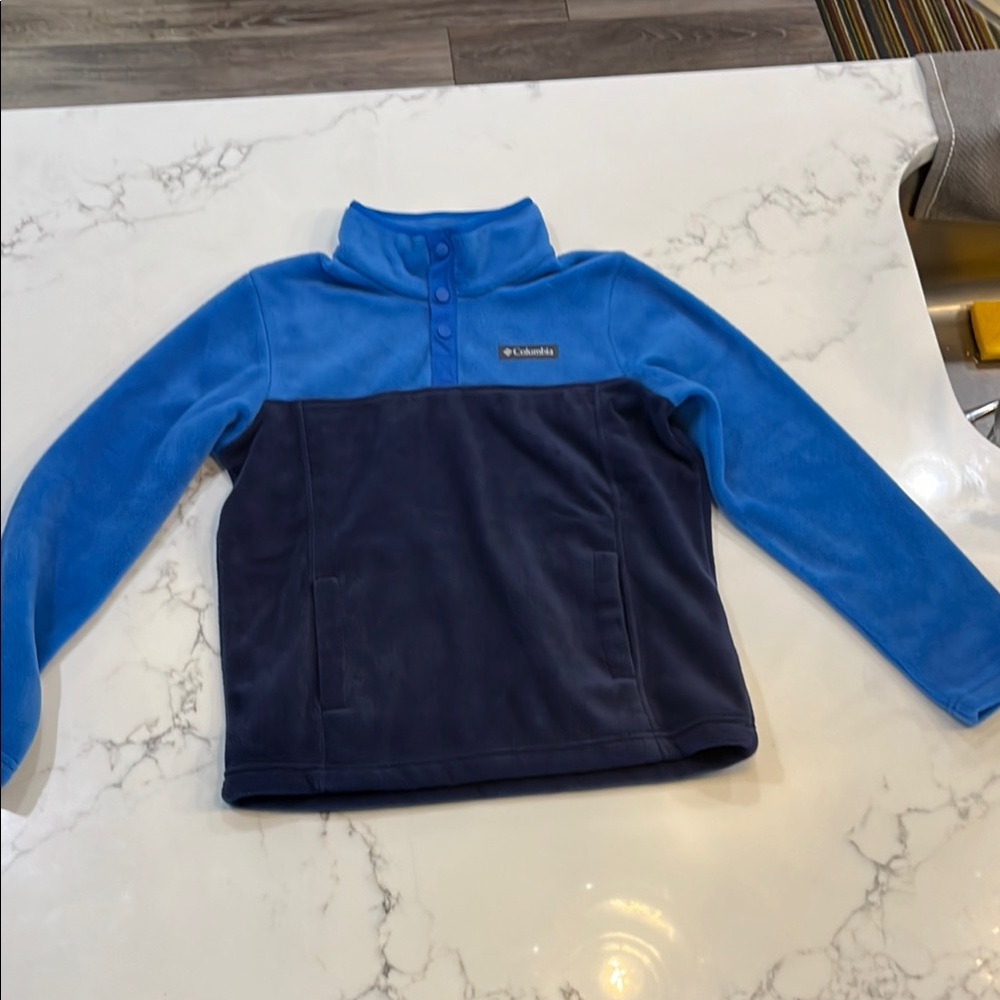 Columbia Blue Performance Sweatshirt with Quarter-Zip
